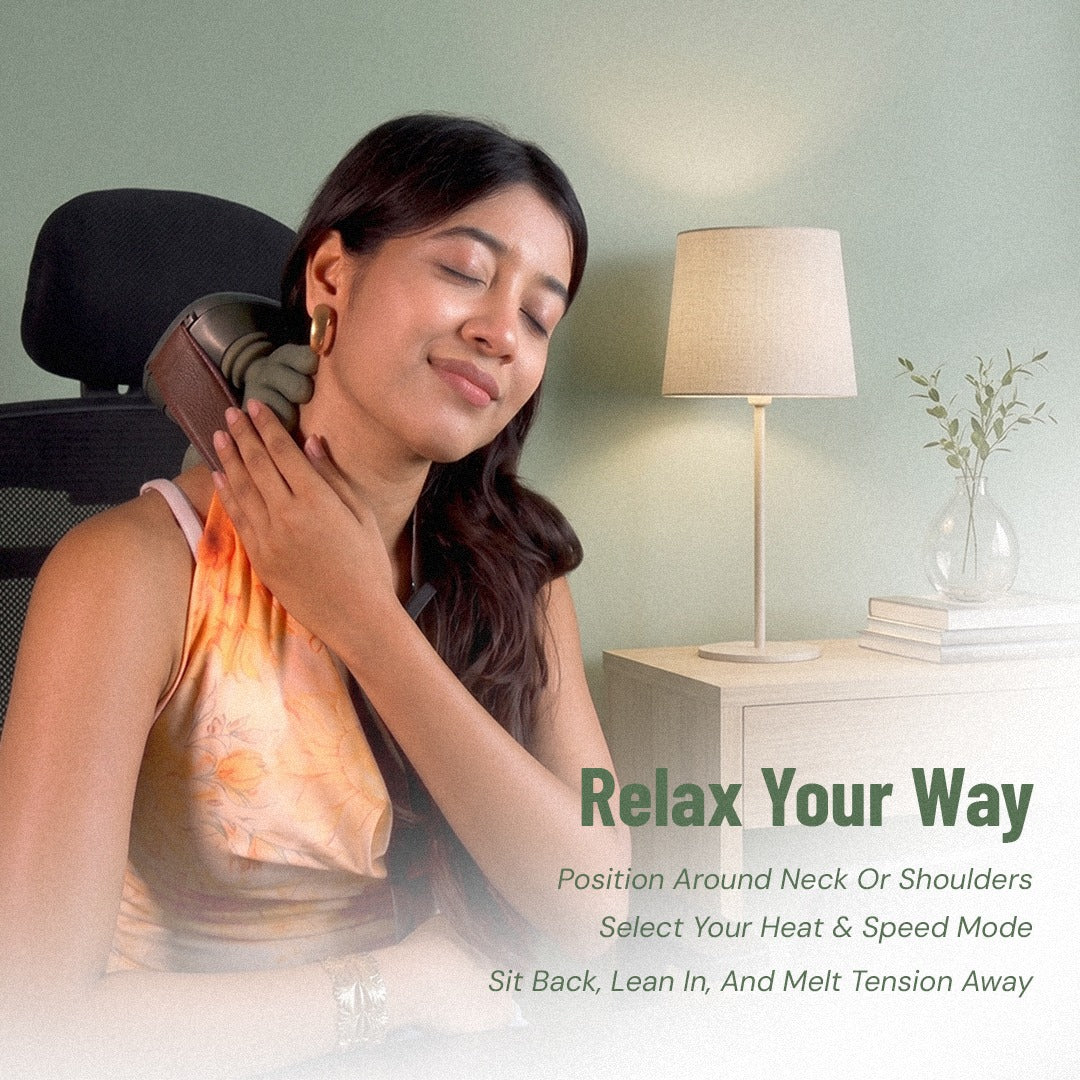 ZEVIX EAZE – Neck & Shoulder Massager | Heat + Kneading Relief